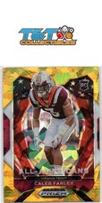 Caleb Farley 2021 Panini Prizm Draft Picks Gold Ice #198 Virginia Tech 13a