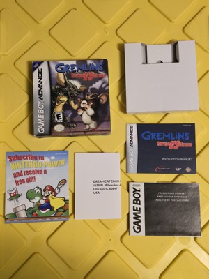 Gremlins Stripe vs Gizmo (Gameboy Advance GBA) Authentic Box, Manual & Inserts!