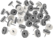 40Pcs Screw-On Furniture Felt Pad Chair Glide Slider Hardwood Floor Protector fo