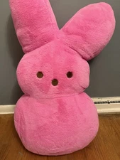 Peeps Pink Bunny Plush 17 Inch Large Jumbo Giant Stuffed Animal Rabbit