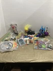Vtg Junk Drawer Lot Trading Cards Pins Toys Batman Pokémon Power Rangers
