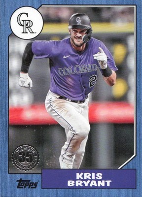 2022 Topps Update - 1987 Topps 35th Blue Kris Bryant #87TBU-30