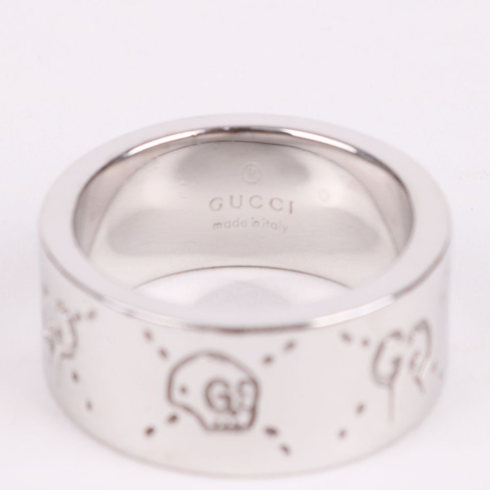 Gucci GG Pattern Ghost 9mm Ring 14 144588726 - image 5