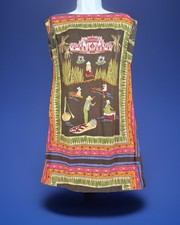 FARM RIO Dress  MINIDRESS  Mini Tunic  SZ S-M* Asian Culture Festival Beach
