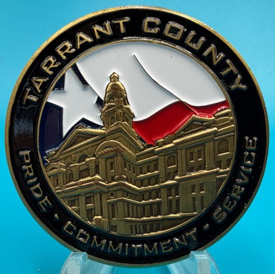 #ad Tarrant County Texas Fire amp; Arson Task Force Officer Fireman HTF Challenge Coin $24.95
