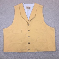 Frontier Classics Vest Men's 2XL Waistcoat Canvas Buckleback 4-Pocket Western