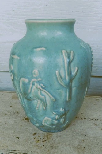 Original 1946 Rookwood Vase #6762,  Central American Scene