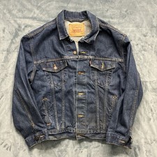 Levi's 70516-4830 Men's Large Blue Denim Trucker Jacket Made in USA 1990s