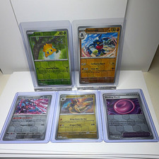 Pokemon Shrouded Fable 5 Card Pokeball Chain Pattern Reverse Holo Lot
