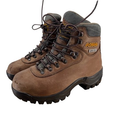 Asolo AFX 520 GTX Womens Brown Leather Gore-Tex Hiking Boots Size 5 Vibram Sole