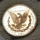 1880-s Morgan Silver Dollar Brilliant Uncirculated Cameo With  Mirrors Toned