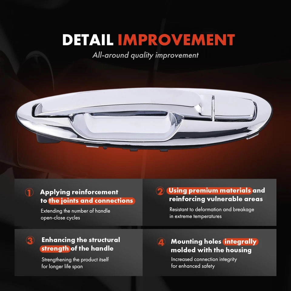Manija de puerta exterior del lado del conductor trasero para Hyundai Sonata 2002-2005 Kia Optima Foto 3 de 4