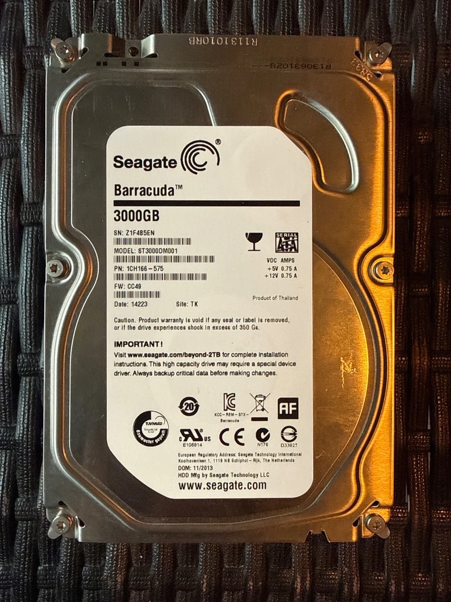 Seagate Barracuda St3000dm001 3tb for sale | eBay