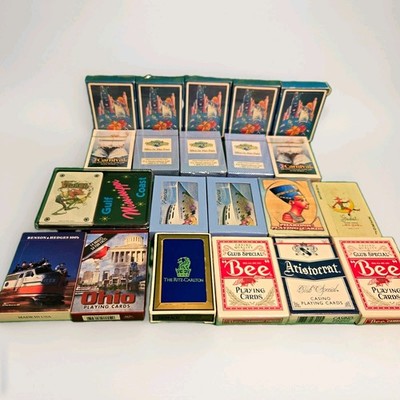 Lot of 22 Casino & Souvenir Playing Card Decks incl Bee, Tropicana Las Vegas