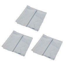 Paño de microfibra gris 3 piezas para limpiar gafas teléfonos lentes suaves y reutilizables