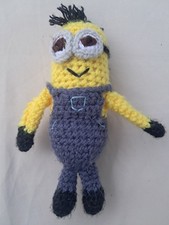 Handmade Crocheted Minion Plush Despicable Me Gru Bob