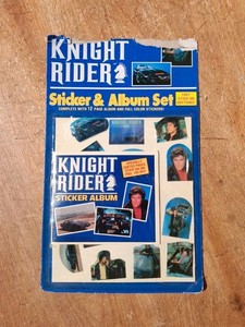 Vintage Knight Rider Sticker Album Set - Gordy International, 1984 - Sealed
