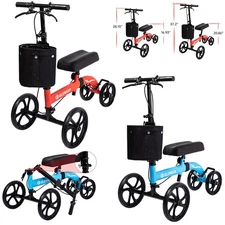 Deluxe ELENKER Medical Aid Scooter Steerable Knee Walker Walking Knee Scooter US
