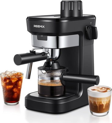 #ad Espresso Machine 6 Bar Rich Crema Coffee Maker Auto Pressure Relief Compact $69.99