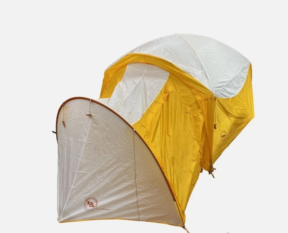 Big Agnes Big House 4 - amarillo y blanco - 4 personas incluye vestíbulo Foto 3 de 4