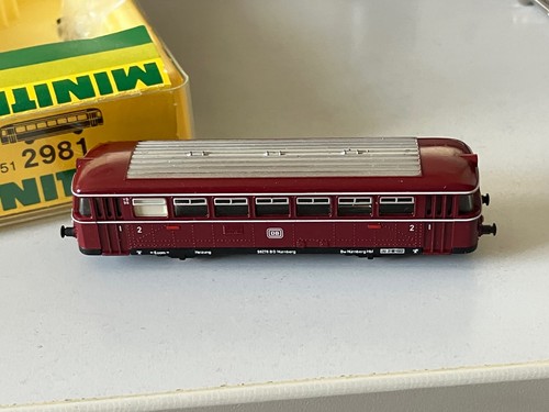 Minitrix Spur N 2981 Schienenbus Anhänger DB in OVP | Zustand: Neu