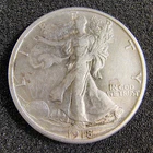 1918-S Walking Liberty Half Dollar 50C - San Francisco - XF Details - Cleaned