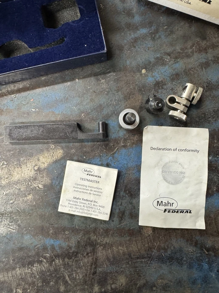 Mahr Federal Testmaster Dial Test Indicator M-102 (.0001”) w/ Accessories & Case - Image 4 of 4