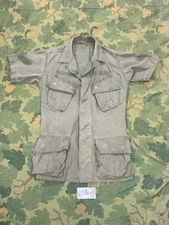 Vietnam War Jungle Fatigue Short Sleeve Jacket Poplin Non Ripstop