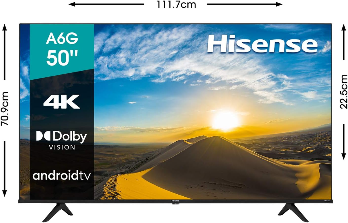 Hisense 50A6G 50-Inch 4K Ultra HD Android Smart TV with Alexa