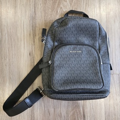 MK mono gram backpack Michael Kors backpack in synthetic leather with all-over MK  main image 3