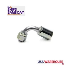 Vintage Air 35832-VUG, One Cadmium Aluminum | Steel -8 90 Degree Fitting Perform