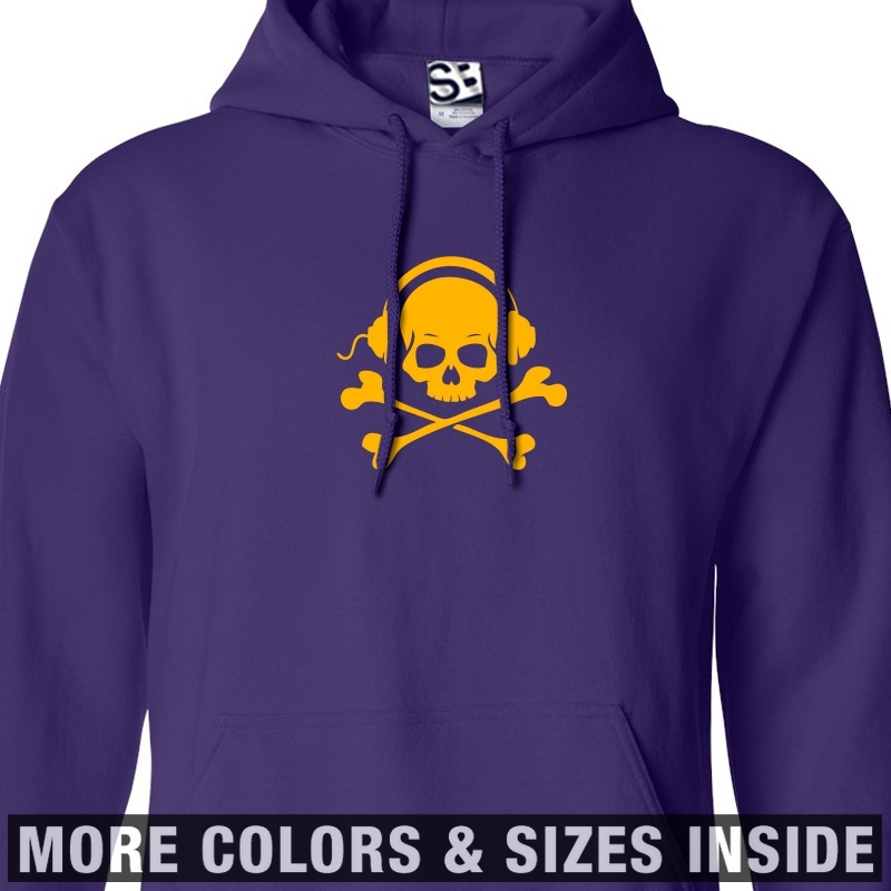 Skull Phones HOODIE | Bones Headphones Hooded Sweatshirt