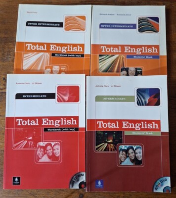 Longman Total English intermediate + upper intermediate student and workbooks
