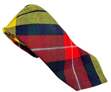 Kinloch Anderson Mens Tie Scotland Tartan Plaid 100% Pure New Wool 54 x 2 7/8