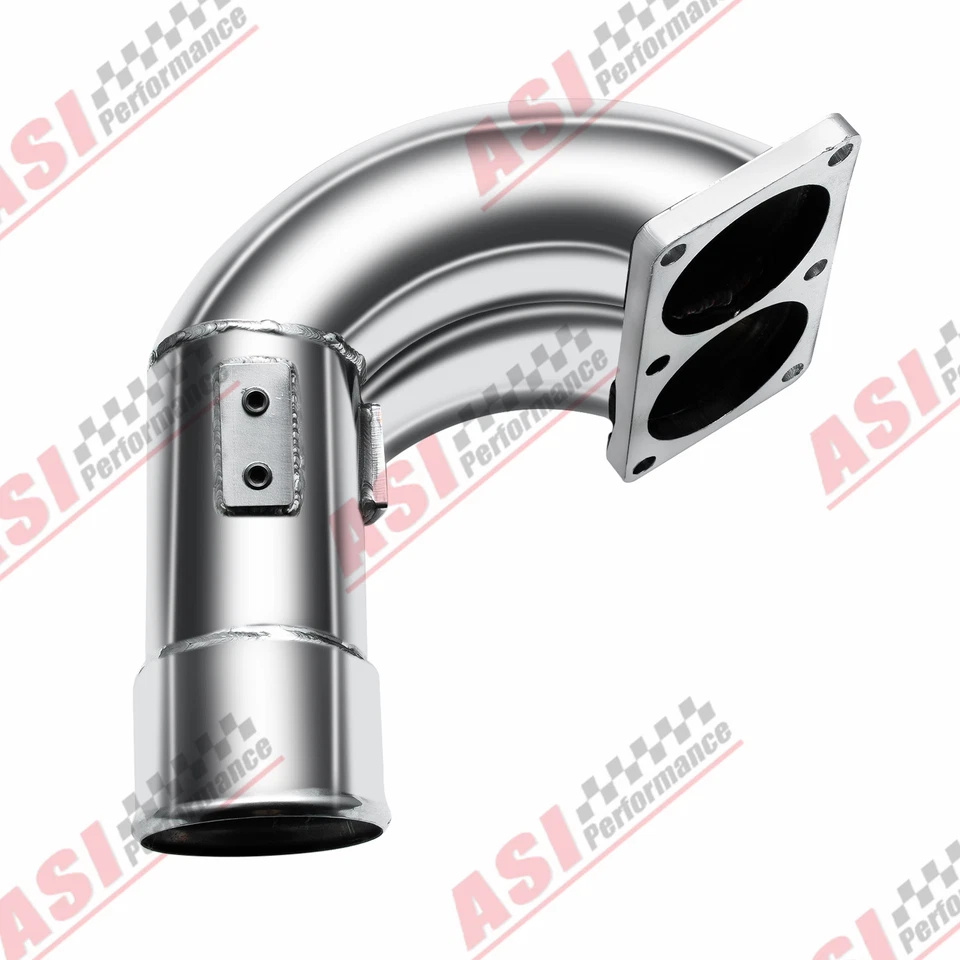 Codo de admisión crudo de acero inoxidable de 3,5" para Dodge Ram 2500 3500 07-18 6,7 L Turbo Foto 4 de 4