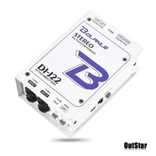 2-Channel Stereo 48V Phantom Power Supply Active Connection Audio DI Box GAZ-J22