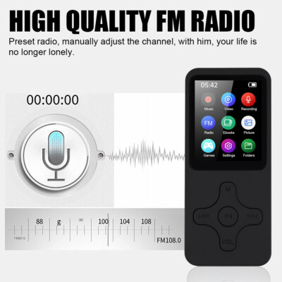 Lettore MP3 Bluetooth,32GB MP4 Player Portatile 48 Ore HiFi Lossless Musicale RadioFM - Foto 6