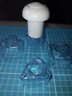 5 Stück Cutter. Glasur, Ton, Brot, Gebäck. Herz, Dreieck,. Quadratisch, Blume 