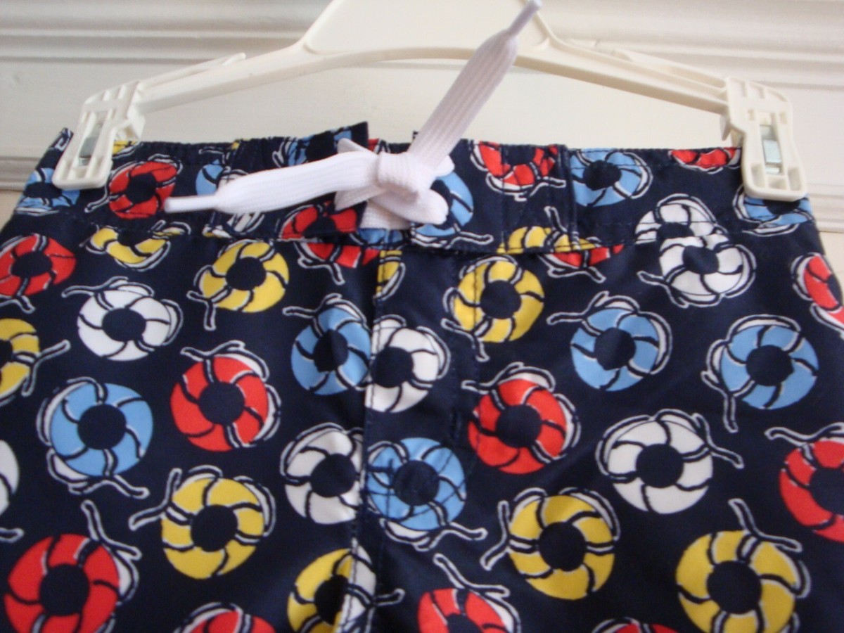 Maillot De Bain Short Janie And Jack Garçon 4 Ans - Neuf Avec étiquettes - Motif Lifesaver