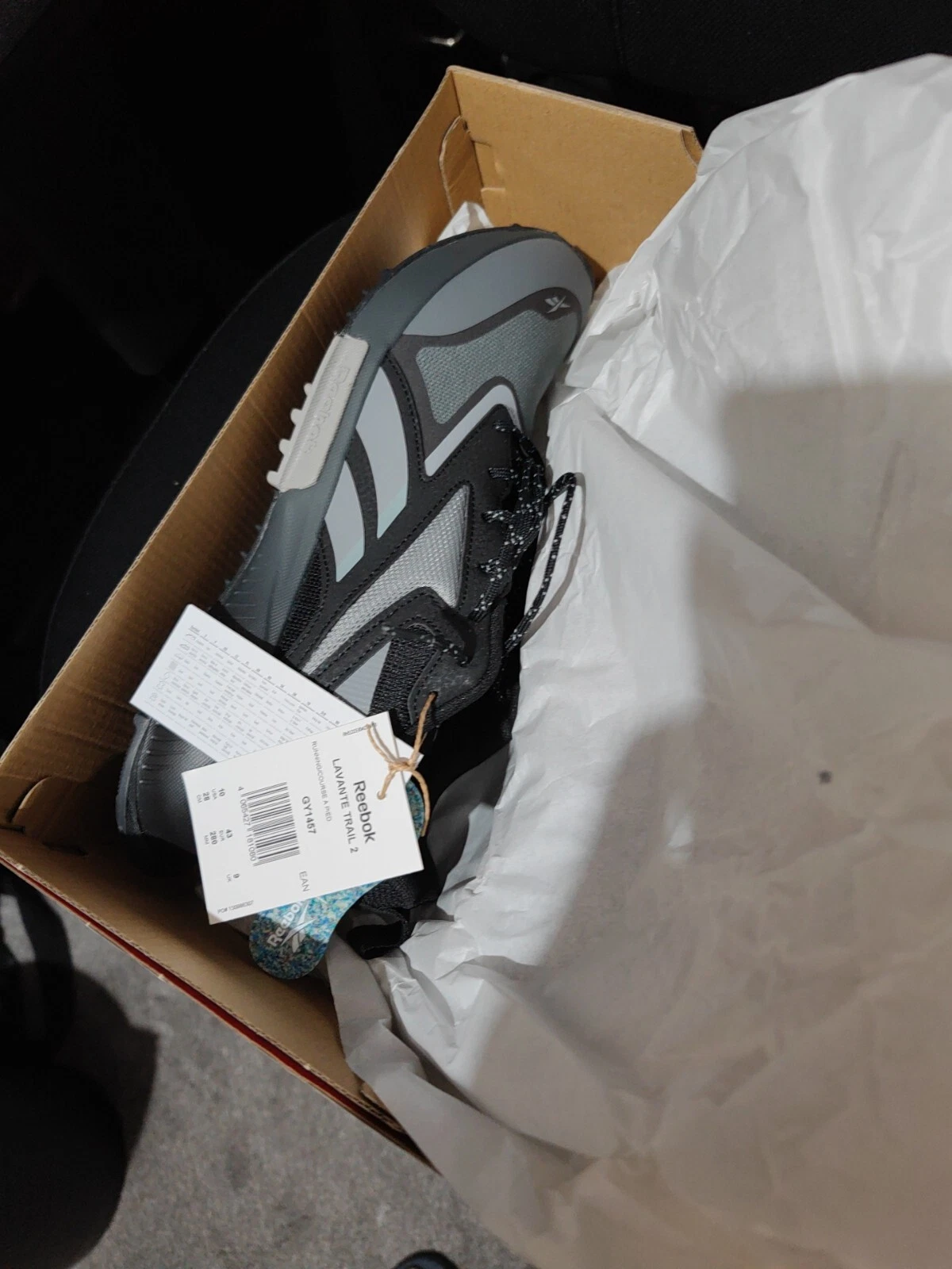 Reebok Lavante Trail 2 Shoes in Pure Grey 6 / Core Black