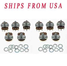 Pack of 10 B500K Guitar Linear Pots 24mm Base with Short Shaft Potentiometers