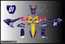 BOMBMOTO B1 graphics kit decals THICK AND HIGH GLOSS ......