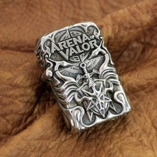 Hand-carved Details Brass Arena of Valor Lighter Shell 6V019A (Just Shell)