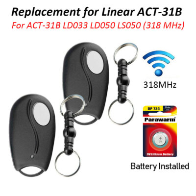 Transmisor Linear ACT-31B 318 MHz control remoto abierto-cerrado 3 puertas