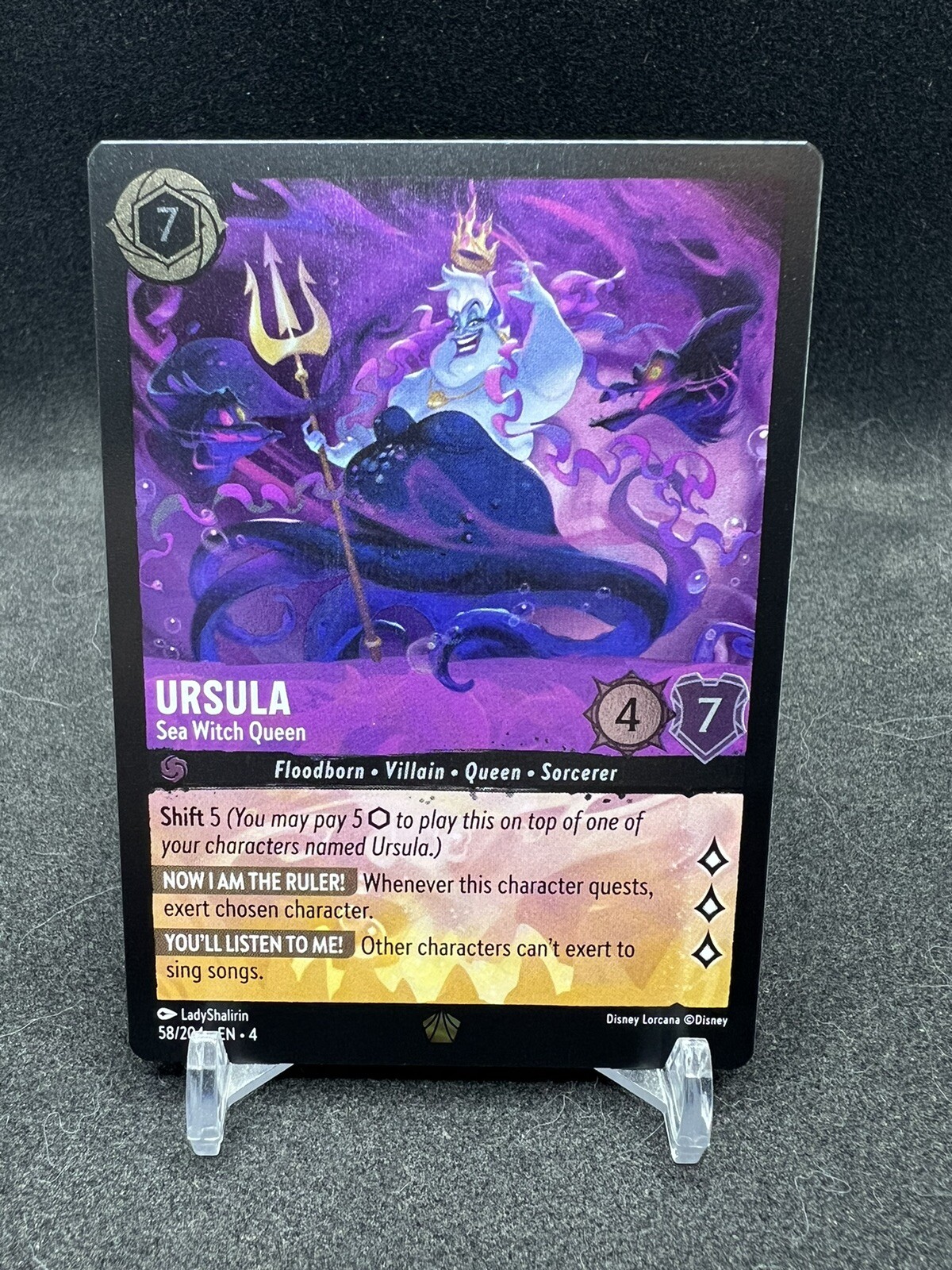 Ursula Ursula's Return 58/204 Lorcana TCG NM/M Cold Foil