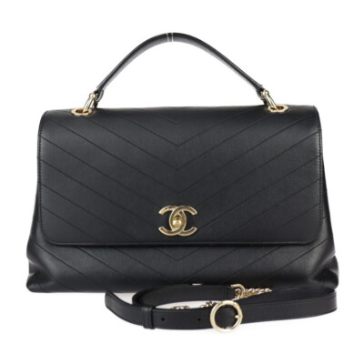 CHANEL Handbag - Top handle 2WAY bag Chevron V Stitch COCO Mark