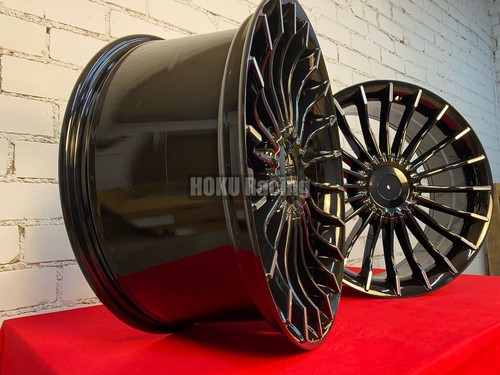 4X 19 Zoll Alpina Style 5X120 Schwarz Felgen passend für BMW E34 E38 E39 E60 ... - Bild 10 von 19