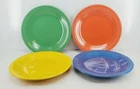 4 DINNER PLATES set LOT meadow poppy daffodil lapis FIESTA 10.5" NEW