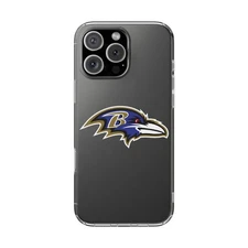 Baltimore Ravens clear Phone Case, Football Fan Favorite Durable iPhone Samsung