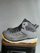 KEEN Utility  Mid Steel Gray/KEEN Yellow Men's 11EE Wide Carbon Toe
